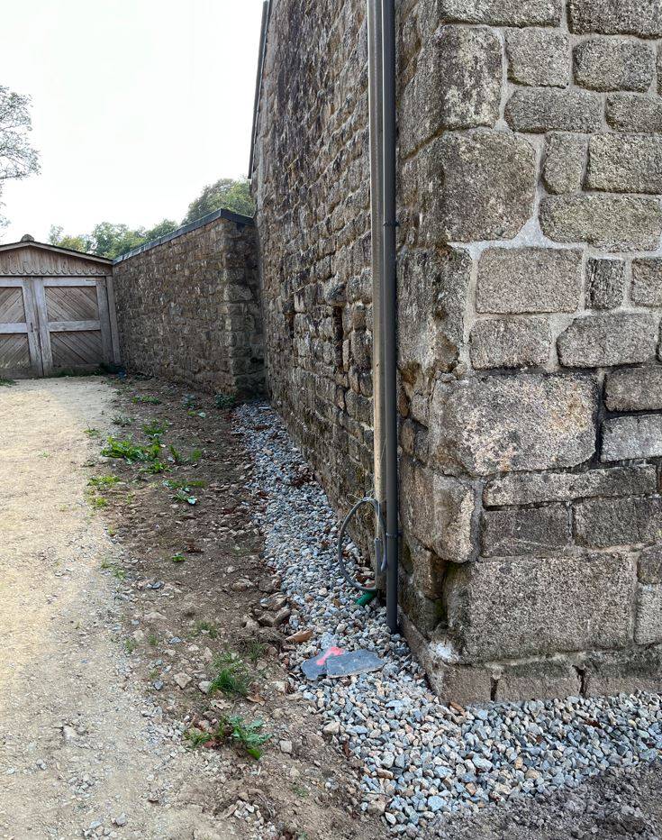 Humidisec Lorient Drainage periphérique pignon à Querrien